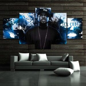 Ice Cube Singer - Famous Person 5 Panel Canvas Art Wall Decor