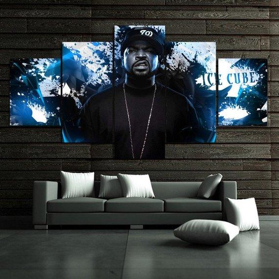Ice Cube Singer - Famous Person 5 Panel Canvas Art Wall Decor Ice Cube Singer - Famous Person 5 Panel Canvas Art Wall Decor
