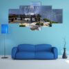 Iguassu Falls In Brazil - Nature 5 Panel Canvas Art Wall Decor