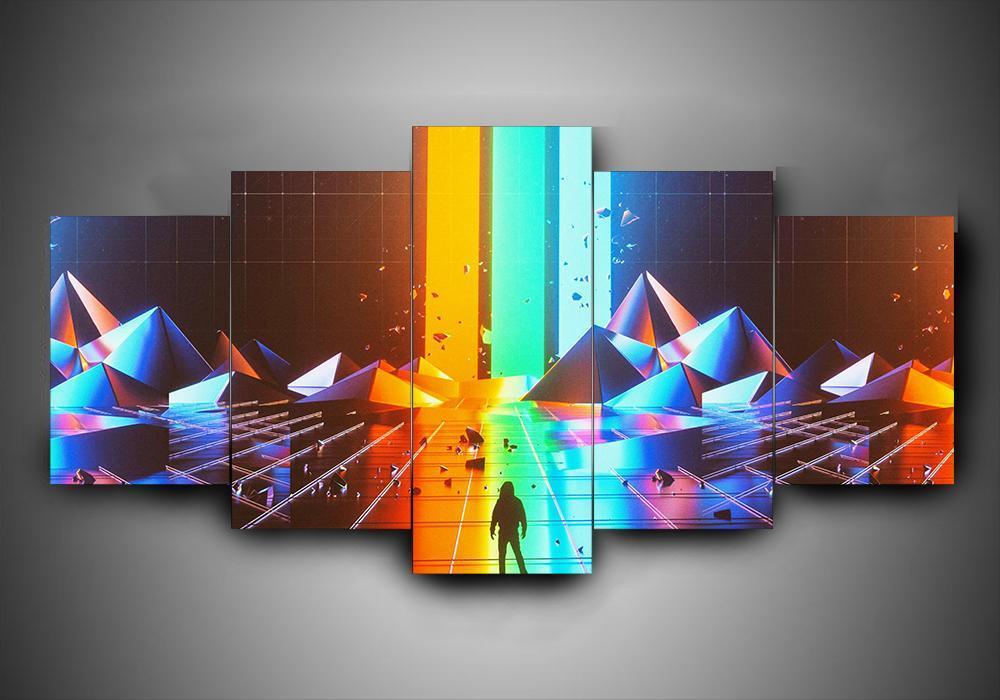Imagine Dragons 1 - Music 5 Panel Canvas Art Wall Decor Imagine Dragons 1 - Music 5 Panel Canvas Art Wall Decor