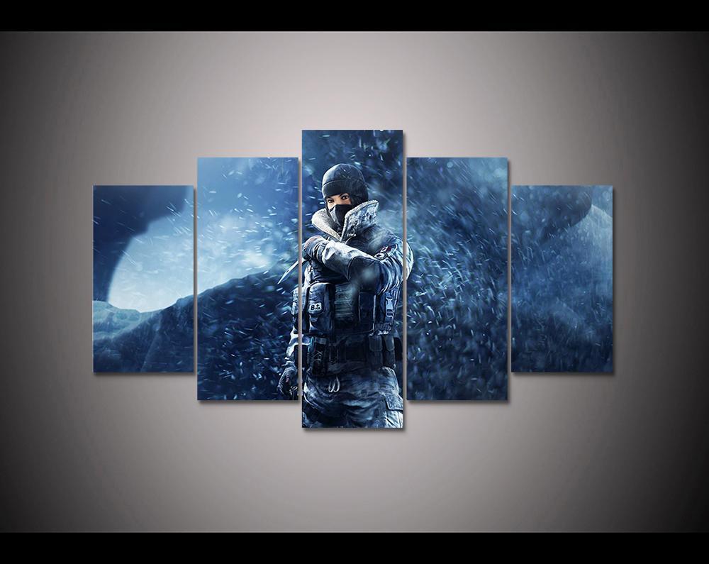 In The Snow Tom Clancy’s Rainbow Six Siege Gaming - 5 Panel Canvas Art Wall Decor In The Snow Tom Clancy’s Rainbow Six Siege Gaming - 5 Panel Canvas Art Wall Decor