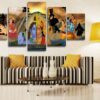 India Buddhism Ganesha - Religion 5 Panel Canvas Art Wall Decor
