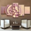 Indian Lord Religion Ganesha - Religion 5 Panel Canvas Art Wall Decor