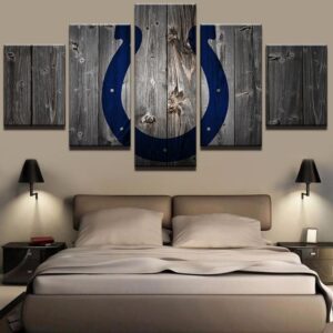 Indianapolis Colts Football - Sport 5 Panel Canvas Art Wall Decor