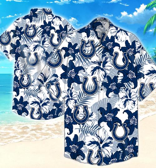 Indianapolis Colts Hawaiian Shirt Summer Button Up Indianapolis Colts Hawaiian Shirt Summer Button Up