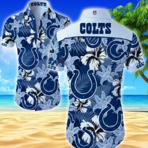Indianapolis Colts Hawaiian Shirt Summer Button Up