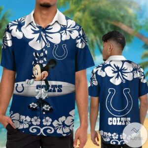 Indianapolis Colts & Minnie Mouse Hawaiian Shirt