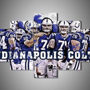 Indianapolis Colts - Team 1 - Sport 5 Panel Canvas Art Wall Decor