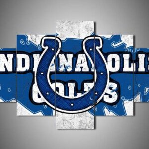 Indianapolis Colts - Team - Sport 5 Panel Canvas Art Wall Decor