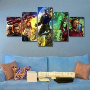 Infinity War - Dc 5 Panel Canvas Art Wall Decor