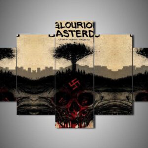 Inglourious Basterds 1 - Movie 5 Panel Canvas Art Wall Decor