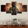 Inspiring Buddha - Religion 5 Panel Canvas Art Wall Decor