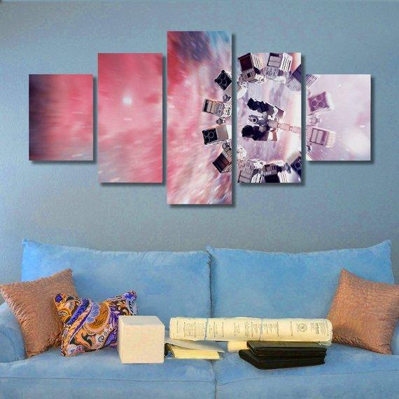 Interstellar - Aircraft 5 Panel Canvas Art Wall Decor Interstellar - Aircraft 5 Panel Canvas Art Wall Decor