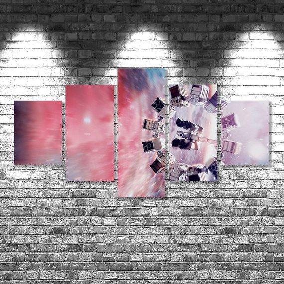 Interstellar - Movie 5 Panel Canvas Art Wall Decor Interstellar - Movie 5 Panel Canvas Art Wall Decor