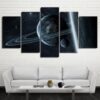 Interstellar - Space 5 Panel Canvas Art Wall Decor