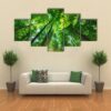 Into The Forest Nature Composition - Nature 5 Panel Canvas Art Wall Decor