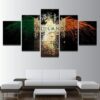 Ireland Eagle Flag - Abstract 5 Panel Canvas Art Wall Decor