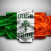 Irish 2 - Abstract 5 Panel Canvas Art Wall Decor