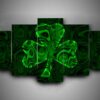 Irish 4 - Abstract 5 Panel Canvas Art Wall Decor