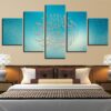 Islam Arabic Calligraphy - Religion 5 Panel Canvas Art Wall Decor