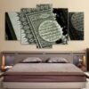 Islam Scripture Words - Religion 5 Panel Canvas Art Wall Decor