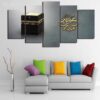 Islamic Mecca Muslim - Religion 5 Panel Canvas Art Wall Decor