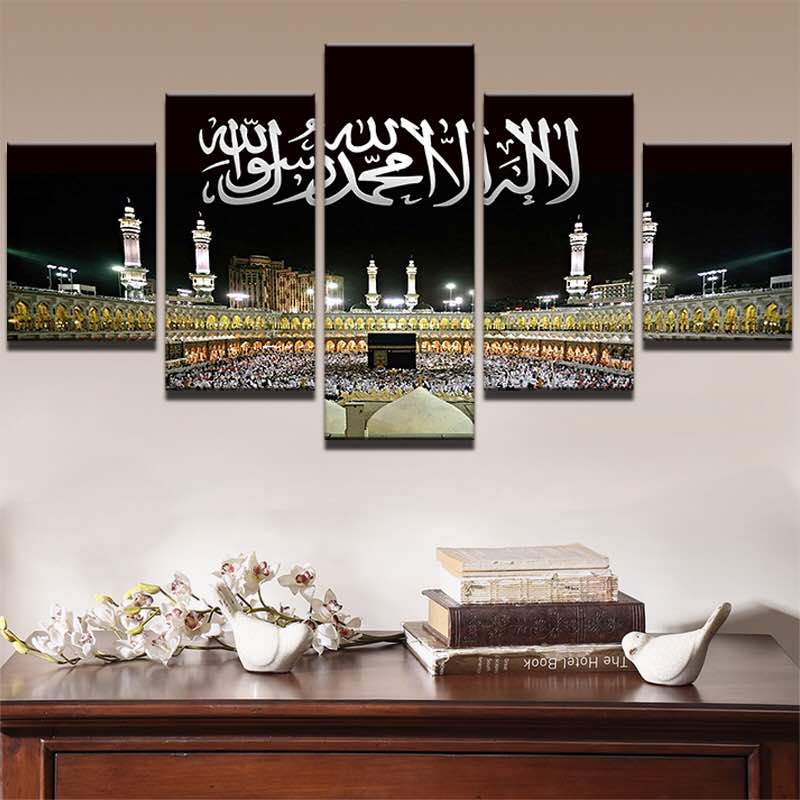 Islamic Mosque Castle 01 - Religion 5 Panel Canvas Art Wall Decor Islamic Mosque Castle 01 - Religion 5 Panel Canvas Art Wall Decor