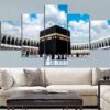 Islamic Muslim Kabba - Religion 5 Panel Canvas Art Wall Decor
