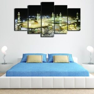 Islamic Muslim Mosque - Nature 5 Panel Canvas Art Wall Decor