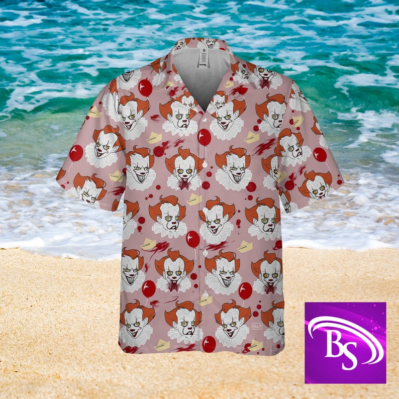 It Pennywise Horror Character Hawaiian Shirt It Pennywise Horror Character Hawaiian Shirt