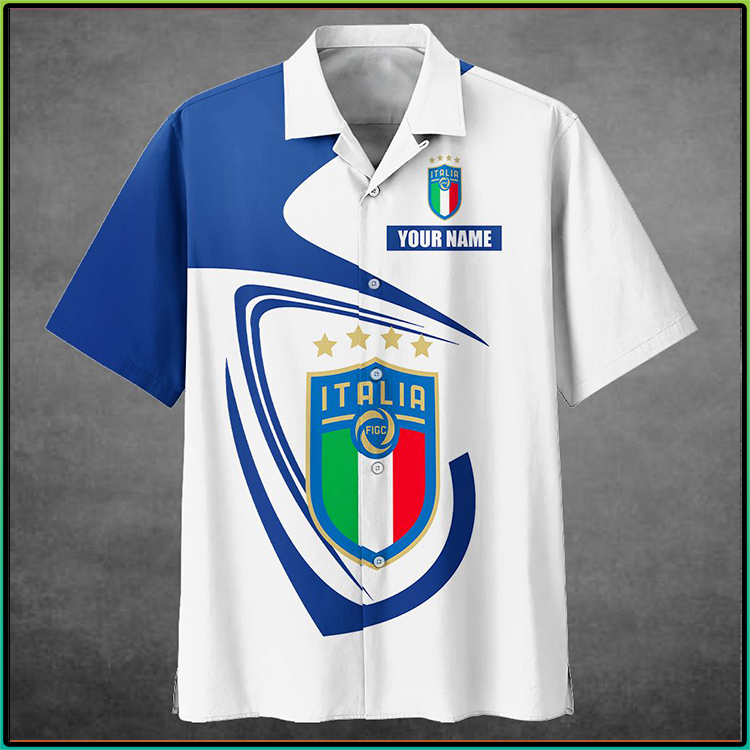 Italy Football Custom Name Hawaiian Shirt Italy Football Custom Name Hawaiian Shirt