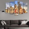 Ivan Vazov National Theater In Sofia Bulgaria - Nature 5 Panel Canvas Art Wall Decor