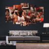 Iverson Vs Jordan - Sport 5 Panel Canvas Art Wall Decor