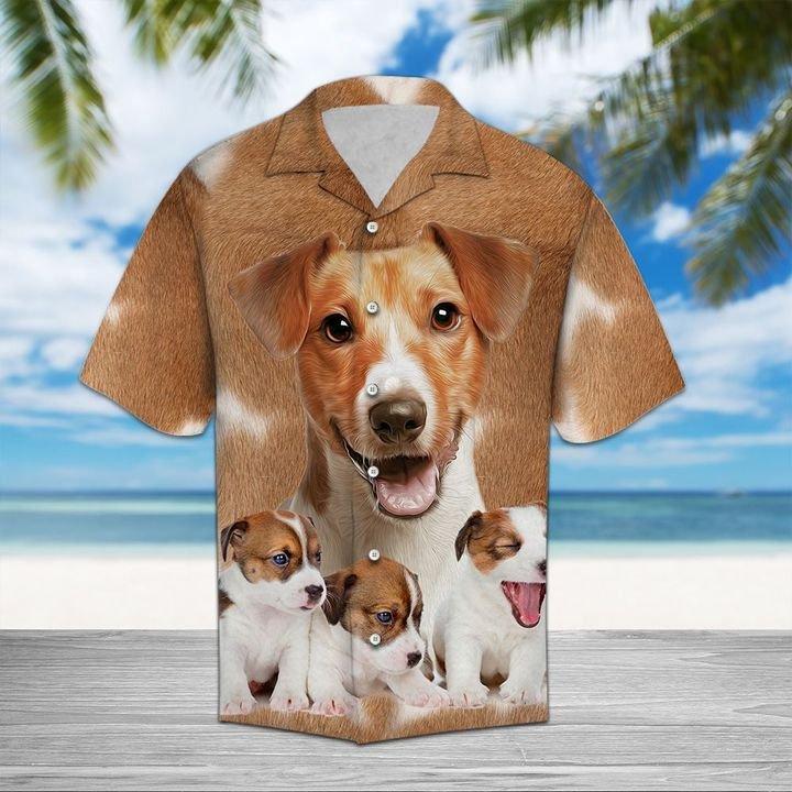 Jack Russell Terrier Great Hawaiian Shirt Summer Button Up Jack Russell Terrier Great Hawaiian Shirt Summer Button Up