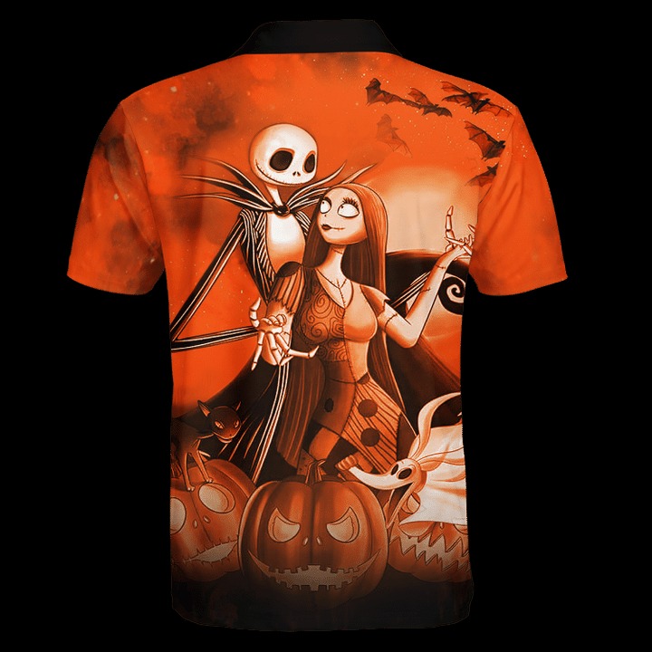 Jack Skelington And Sally Halloween Hawaiian Shirt Jack Skelington And Sally Halloween Hawaiian Shirt