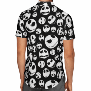 Jack Skellington Head Hawaiian Shirt