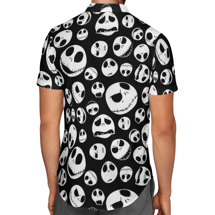 Jack Skellington Head Hawaiian Shirt Jack Skellington Head Hawaiian Shirt