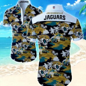 Jacksonville Jaguars Coconut Tree Hawaiian Shirt Summer Button Up