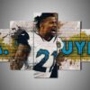 Jacksonville Jaguars - A.J. Bouye - Sport 5 Panel Canvas Art Wall Decor