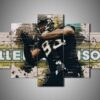 Jacksonville Jaguars - Calais Campbell - Sport 5 Panel Canvas Art Wall Decor