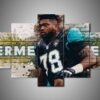 Jacksonville Jaguars - Jermey Parnell - Sport 5 Panel Canvas Art Wall Decor