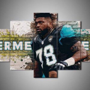 Jacksonville Jaguars - Jermey Parnell - Sport 5 Panel Canvas Art Wall Decor