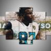 Jacksonville Jaguars - Malik Jackson - Sport 5 Panel Canvas Art Wall Decor