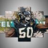 Jacksonville Jaguars - Telvin Smith - Sport 5 Panel Canvas Art Wall Decor