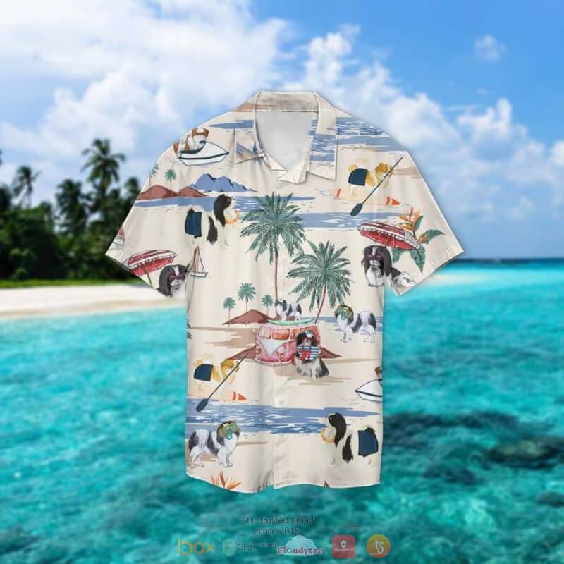 Japanese Chin Summer Beach Hawaiian Shirt Japanese Chin Summer Beach Hawaiian Shirt