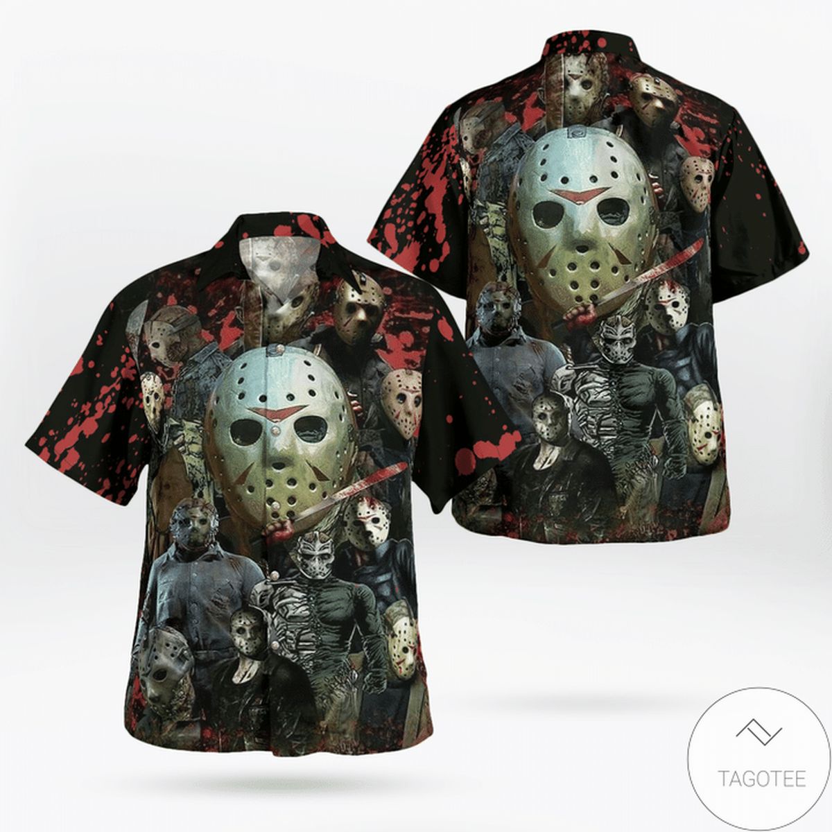 Jason Voorhees Face Mask Custom Hawaiian Shirt Jason Voorhees Face Mask Custom Hawaiian Shirt