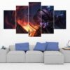 Jax - League Of Legends - Gaming 5 Panel Canvas Art Wall Decor