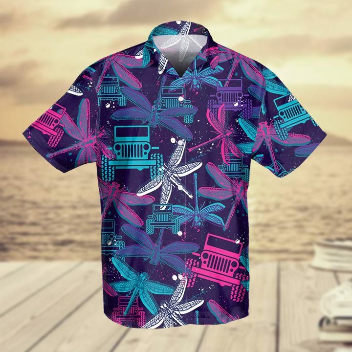 Jeep Dragonfly Hawaiian Shirt Jeep Dragonfly Hawaiian Shirt