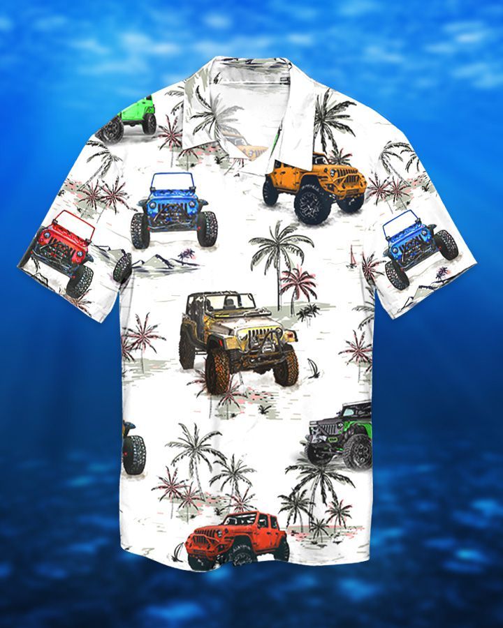 Jeep Ocean Hawaiian Shirt Jeep Ocean Hawaiian Shirt