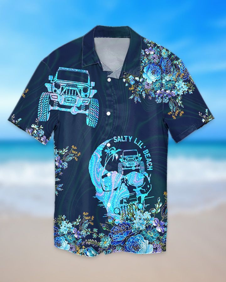 Jeep Skull Salty Lil’Beach Hawaiian Shirt Jeep Skull Salty Lil’Beach Hawaiian Shirt